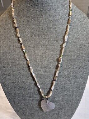 Carolyn Pollack Heart Pendant Necklace Sterling Silver